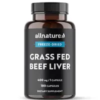 Allnature Grass Fed Beef Liver 180 kapslí