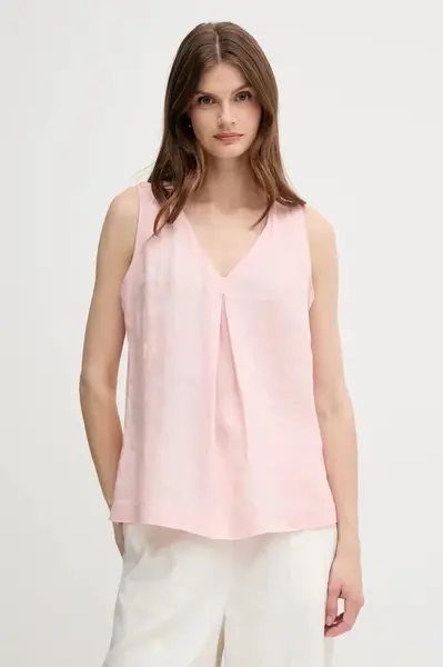 Lněná halenka United Colors of Benetton