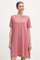 Sportovní šaty Jack Wolfskin Travel oranžová barva, mini, oversize