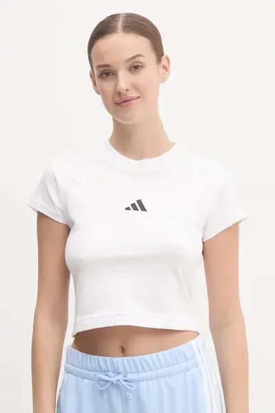 Bavlněné tričko adidas Future Icons bílá barva, JE4001