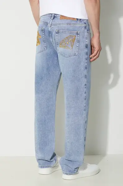 Džíny Billionaire Boys Club Diamond & Dollar Embroidered Denim