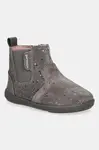Dětské semišové kotníkové boty Garvalin šedá barva, 241303