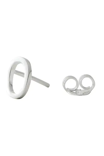Stříbrná náušnice Design Letters
