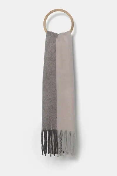 Šála Answear.LAB šedá barva