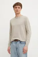Bavlněný svetr Pepe Jeans ESSENTIAL COTTON SWEATER pánský, béžová barva, lehký, PM702512