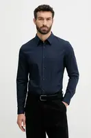 Košile Calvin Klein pánská, bílá barva, slim, s klasickým límcem, LV04LB145G