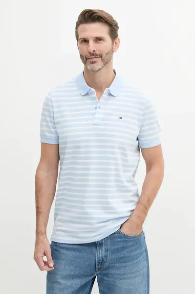 Bavlněné polo tričko Tommy Jeans