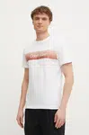 Bavlněné tričko Calvin Klein bílá barva, s potiskem, K10K114163