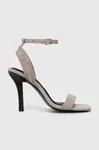 Sandály Tommy Hilfiger SPORTY LEATHER HIGH HEEL SANDAL