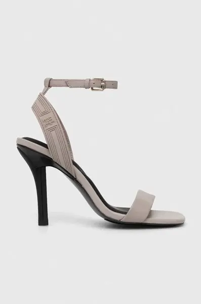Sandály Tommy Hilfiger SPORTY LEATHER HIGH HEEL SANDAL