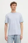Bavlněné tričko Calvin Klein modrá barva