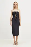 Šaty Coperni Jersey Knot Gala černá barva, COPR110BIS545