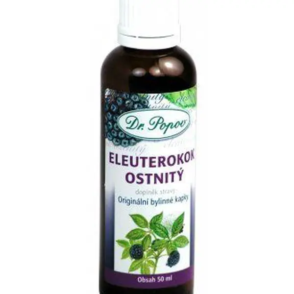 Dr. Popov Eleuterokok ostnitý bylinné kapky 50 ml