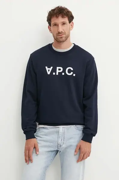 Bavlněná mikina A.P.C. sweat standard grand vpc GOTS