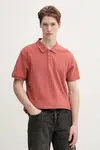 Bavlněné polo tričko Levi's oranžová barva
