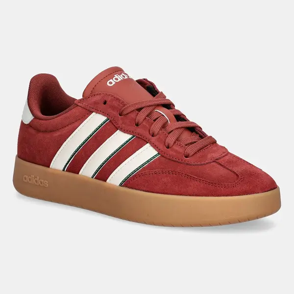 Semišové sneakers boty adidas Barreda vínová barva, JP7098