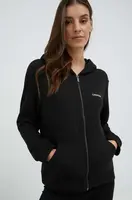 Mikina Calvin Klein Underwear dámská, černá barva, hladká, 000QS6869E