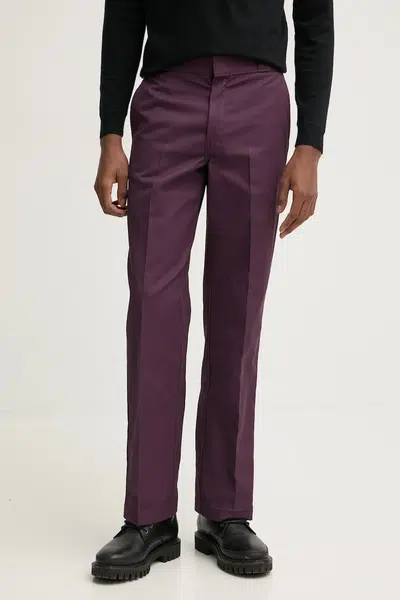 Kalhoty Dickies 874 pánské, fialová barva, jednoduché