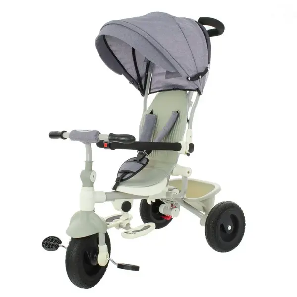 eurobaby Dětská tříkolka - šedá