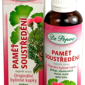 Dr. Popov Paměť soustředění bylinné kapky 50 ml
