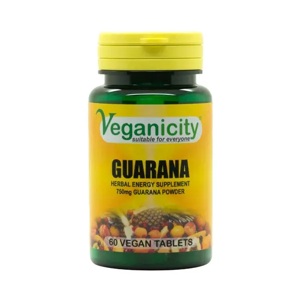 Veganicity Guarana 750 mg, 60 vegan tabliet