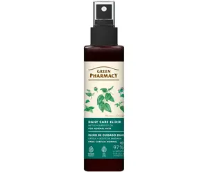 Bezoplachový sprej pro normální vlasy s kopřivou a lopuchovým olejem Green Pharmacy Daily Care Elixir - 150 ml