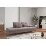 Sit & More LENOŠKA, textil, šedohnědá