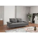 Sit & More TŘÍMÍSTNÁ POHOVKA, textil, šedá