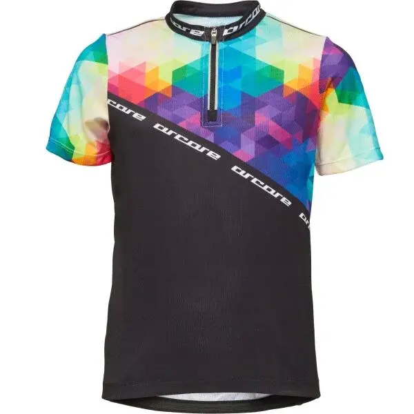 Arcore GATANY Dětský cyklistický dres, černá, velikost 152-158