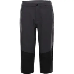 ALPINE PRO NIREM Pánské 3/4 kalhoty, tmavě šedá, velikost