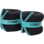 Fitforce ANKLE 2 x 1,0 KG Závažie na členky, čierna, veľkosť