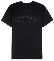 Martin Men's Tee Tone on Tone Black XXL