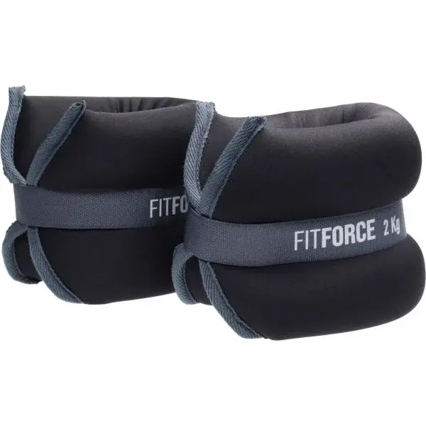 Fitforce ANKLE 2 x 2,0 KG Závaží na kotníky, černá, velikost