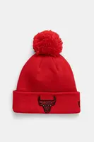 Čepice New Era červená barva, z husté pleteniny