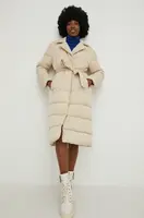 Bunda Answear.LAB dámská, béžová barva, zimní