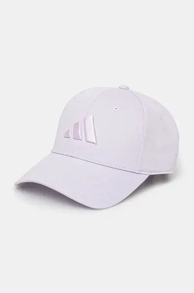 Kšiltovka adidas BBALL CAP TONAL fialová barva, hladká, JC8880