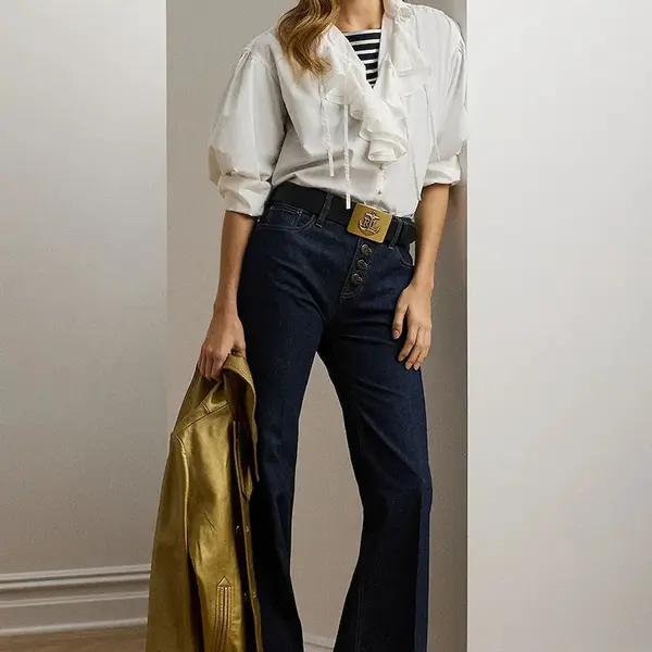 Džíny Lauren Ralph Lauren dámské, high waist, 200957635
