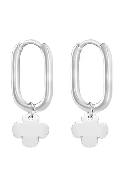 Postříbřené náušnice Lilou