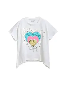 Desigual Tričko  zmiešané farby / biela