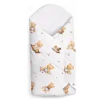 Zavinovačka pre bábätko Klasik Kúzelný macko, biela/hnedá