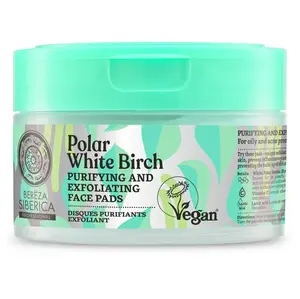 NATURA SIBERICA Bereza Siberica Čisticí a exfoliační pleťové tamponky 20 ks