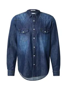 Pepe Jeans Košeľa  modrá denim