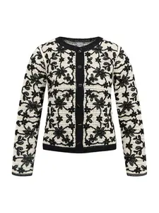 OBJECT Kardigán 'OBJCari'  béžová / čierna