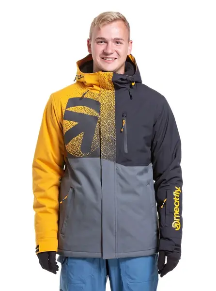 Meatfly pánská SNB & SKI bunda Shader Sunflower/Dark Grey | Žlutá | Velikost S