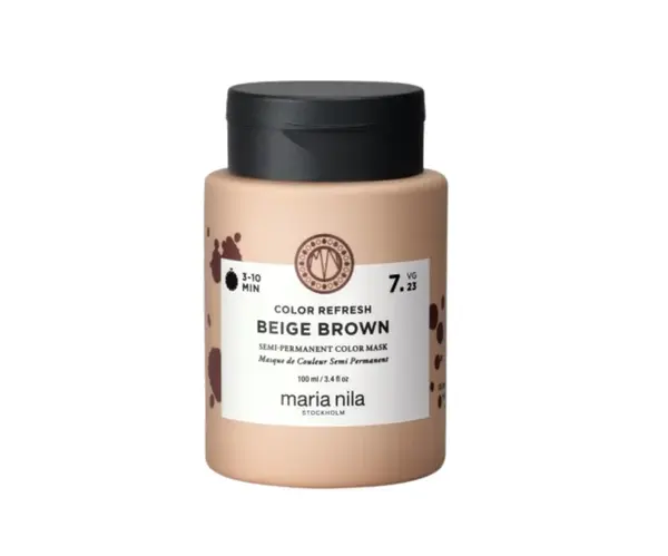 Maska pro oživení barvy vlasů Maria Nila Colour Refresh Beige Brown - béžová hnědá, 100 ml + dárek zdarma