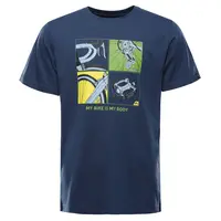 Pánské triko z organické bavlny alpine pro termes 3 modrá l