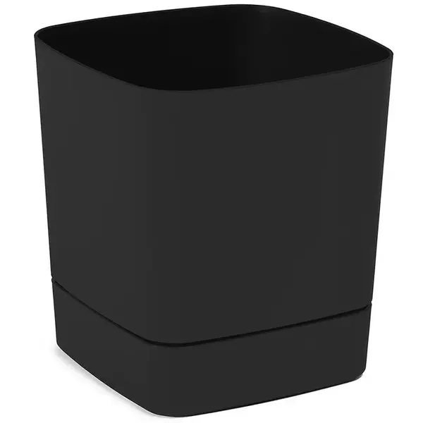 Kvetináč s podstavcom Clima 16x16 Recycled čierna LA140-04