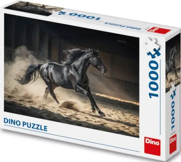 Puzzle Černý kůň 1000 dílků