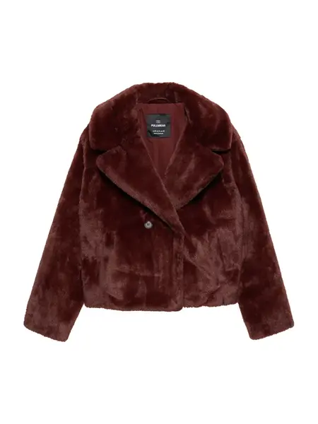 Pull&Bear Zimná bunda  burgundská