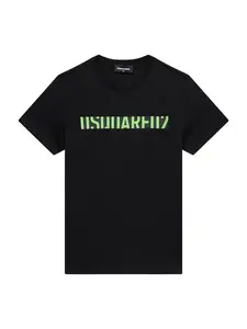 DSQUARED2 Tričko  svetlozelená / čierna